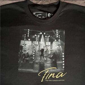 Broadway Tina Turner The Musical Black T-Shirt Large VGUC